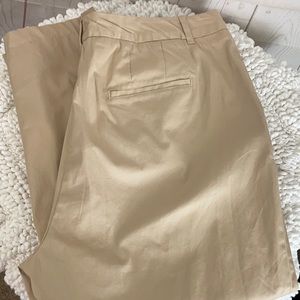 Avenue Sz 16 Average Khaki Tan Chino Dress Pants